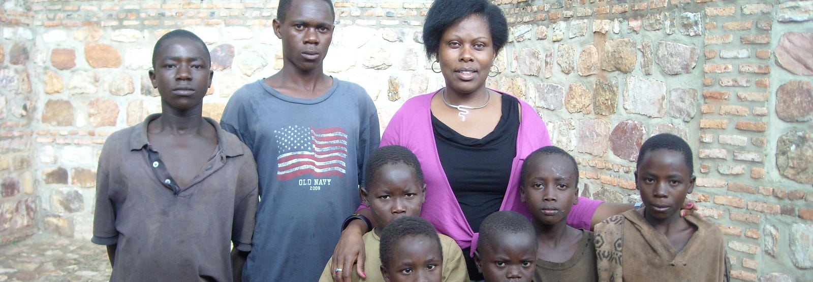 Foto Gründerin mit Kindern